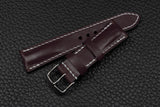 Italian Purple Half Padded Leather Watch Strap