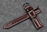 RM: Horween Shell Cordovan Colour 6 Half Padded Leather Watch Strap (20/18)