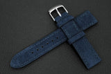 The House Of Straps | Italian Suede Navy Blue Full Stitch Leather Watch Strap